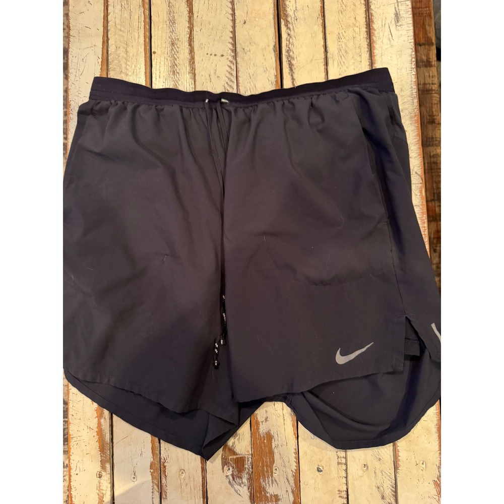 Nike Dri-FIT Running Shorts Black Women XL Athletic Training Gym Activewear